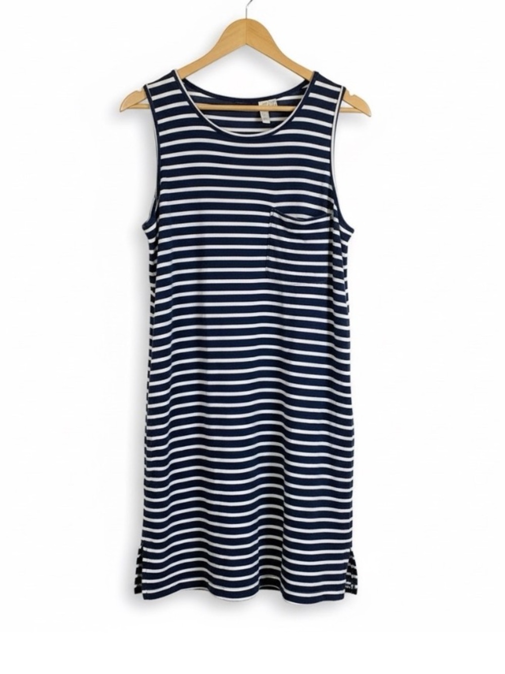 Nitrogen Cotton Lightweight Striped Sleeveless Dress